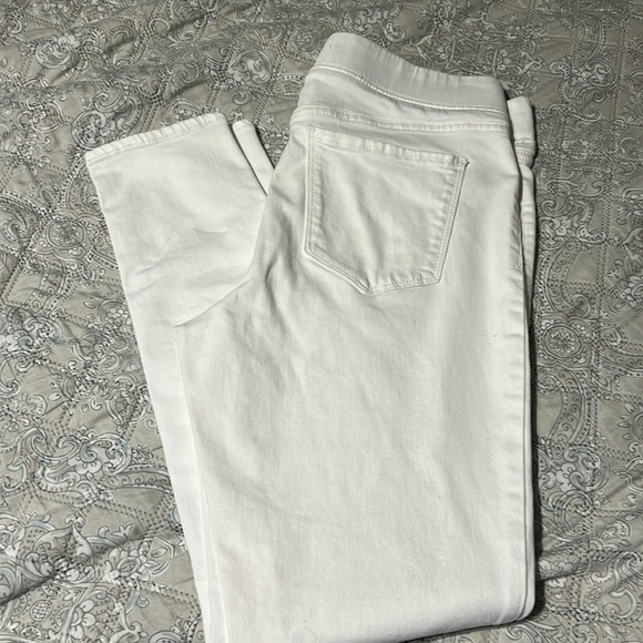 White elastic waist jeggings - Picture 1 of 3